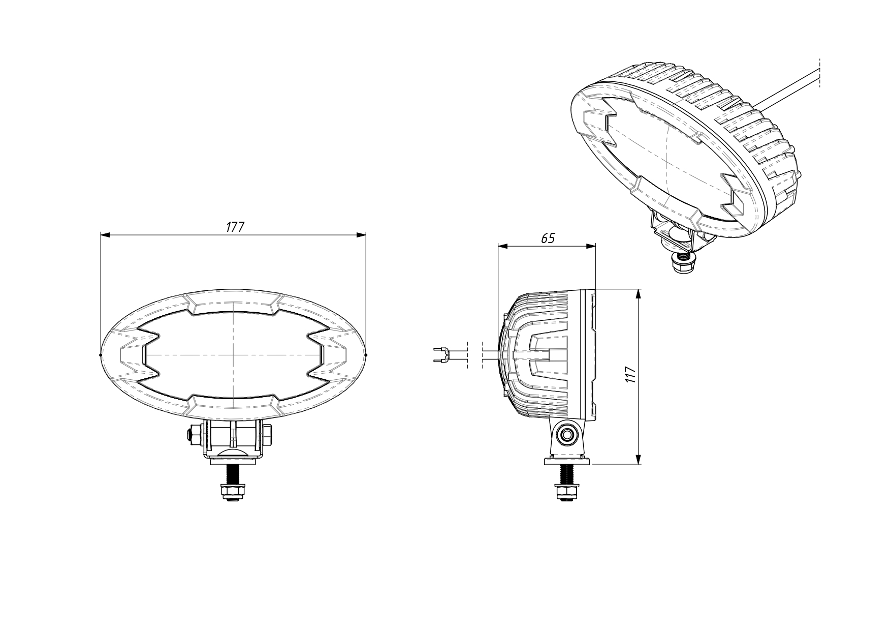 Luz de trabajo LRD 3162 RAPTOR: iluminación fiable en todas las condiciones.